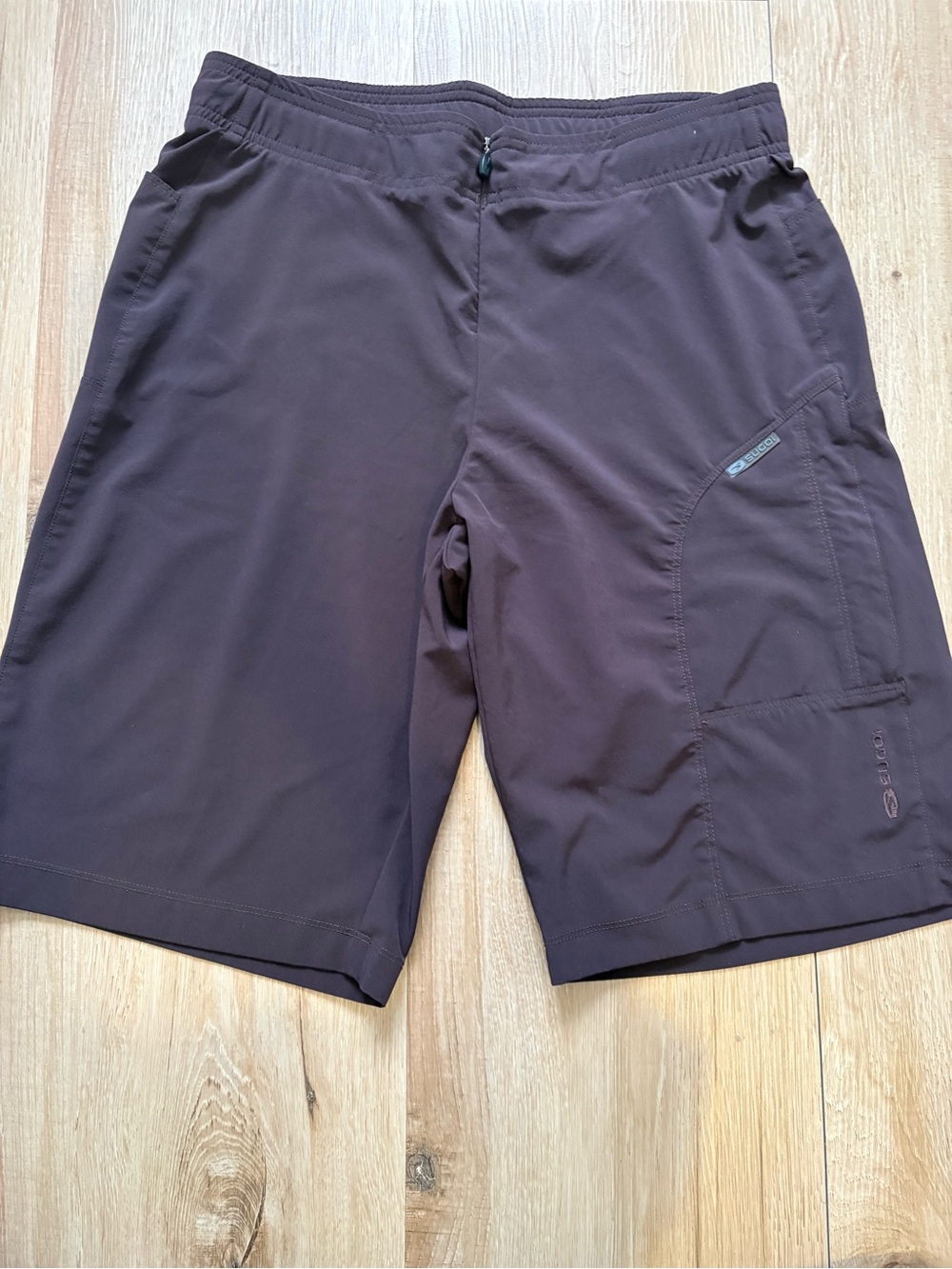 SUGOI Dark Brown Athletic Biker Shorts